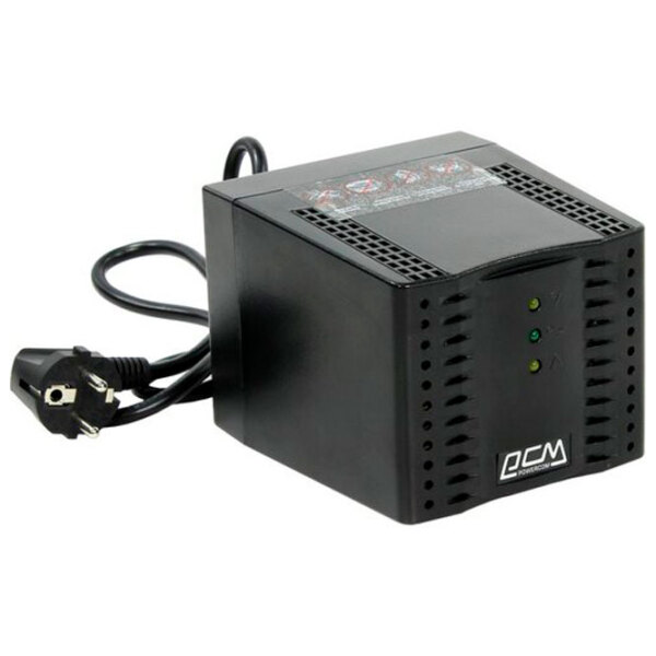 Стабилизатор напряжения PowerCom TCA-3000 (1500/ 3000) Черный  photo 5