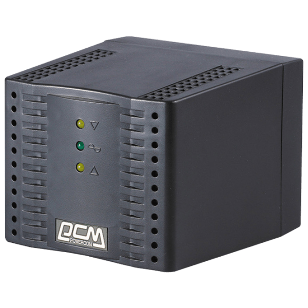 Стабилизатор напряжения PowerCom TCA-2000 (1000/ 2000) Черный  photo 1