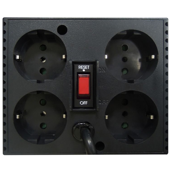 Стабилизатор напряжения PowerCom TCA-2000 (1000/ 2000) Черный  photo 3
