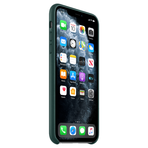 Husă pentru smartphone Apple iPhone 11 Pro Max (MX0C2ZM/ A) Green Apple, Piele, Back photo 2