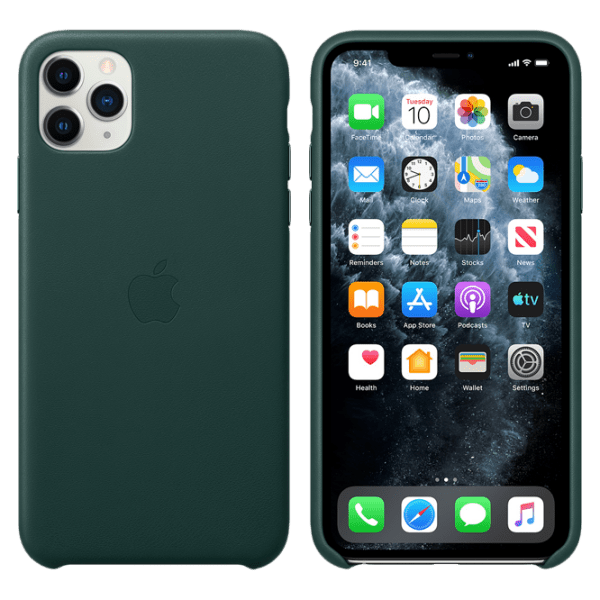 Husă pentru smartphone Apple iPhone 11 Pro Max (MX0C2ZM/ A) Green Apple, Piele, Back photo 3