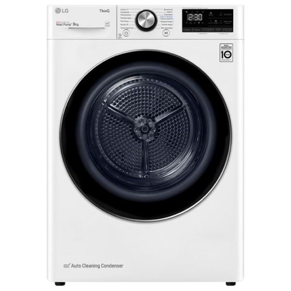 Mașină de uscat rufe LG DC90V9V9W White 9 kg, A+++ photo 1