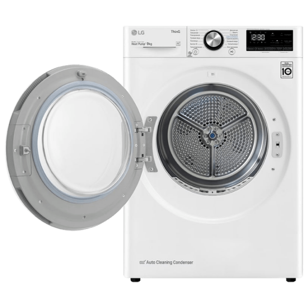 Mașină de uscat rufe LG DC90V9V9W White 9 kg, A+++ photo 2