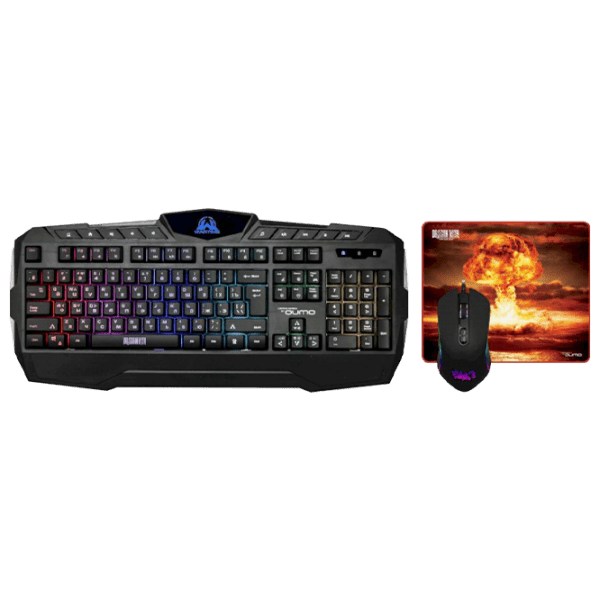 Tastatură Qumo Wartime Black Gaming, Cu fir photo 1