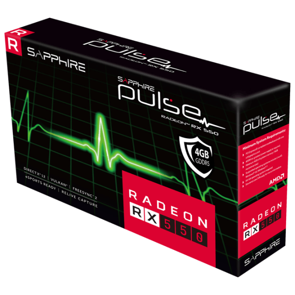 Видеокарта Sapphire PULSE RX 550 4 ГБ  photo 4