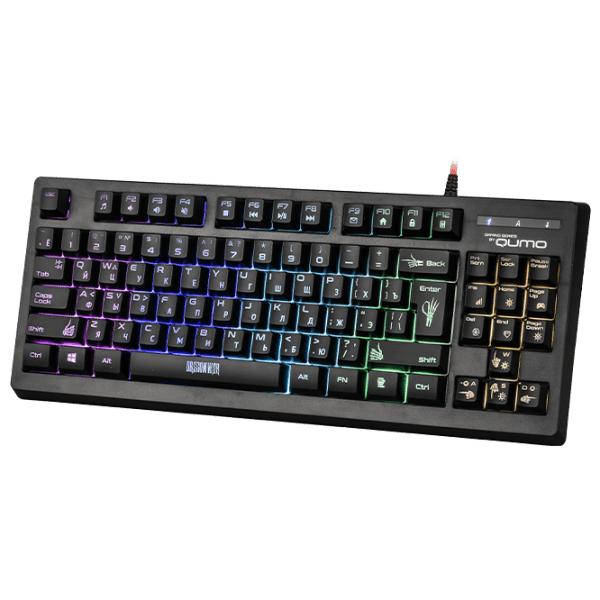 Tastatură Qumo Pandemonium Black Gaming, Cu fir photo 3