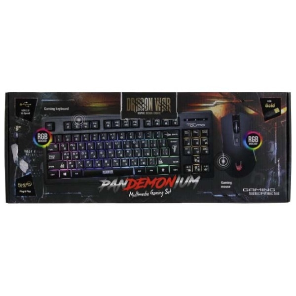 Tastatură Qumo Pandemonium Black Gaming, Cu fir photo 6