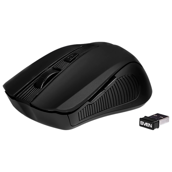Мышь Sven RX-350 W Черный Беспроводные, 1400 dpi photo 2