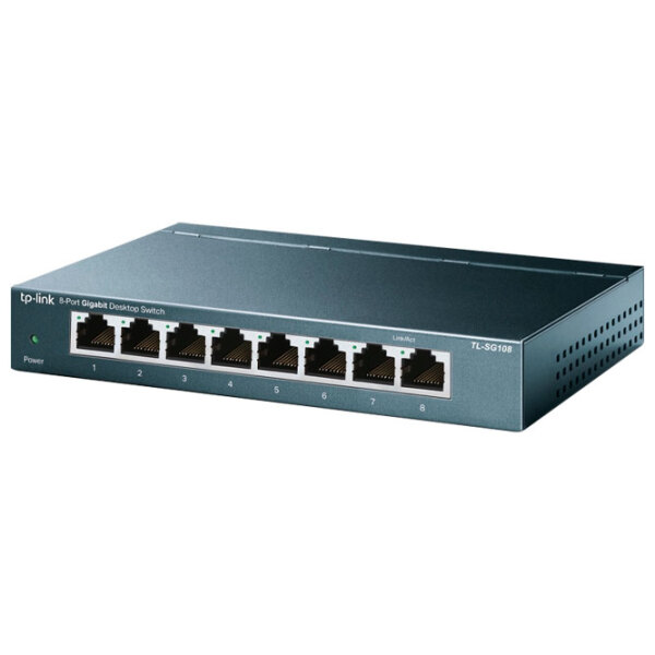 Switch TP-Link TL-SG108 Black  photo 2