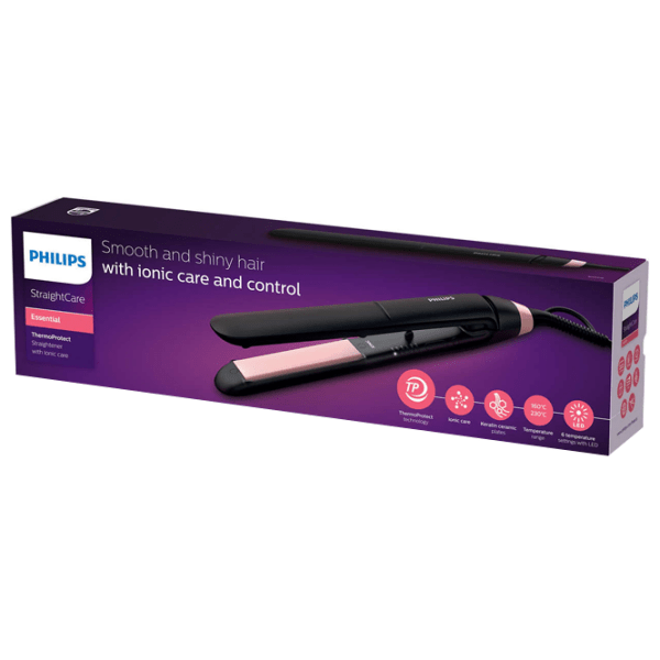 Placă de îndreptat părul Philips BHS378/00 Black De îndreptat / Ceramică / 230 °C photo 5