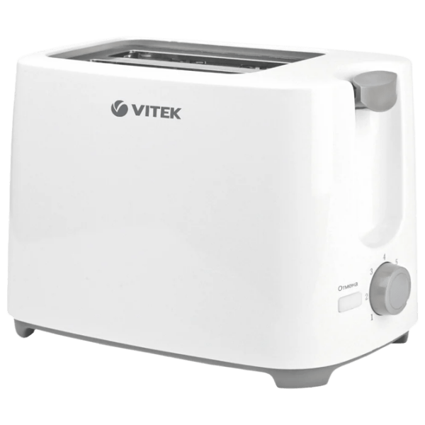 Toster Vitek VT-1587 White 700 W, Numărul de grade de prăjire: 7 photo 1