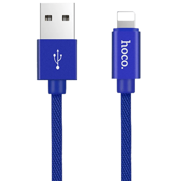 Кабель для телефона Hoco U13 USB Type-A/ Lightning Синий  photo 1