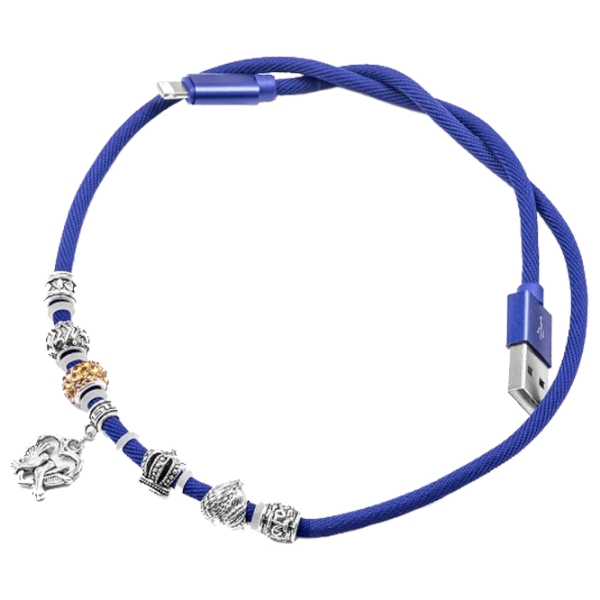 Кабель для телефона Hoco U13 USB Type-A/ Lightning Синий  photo 2