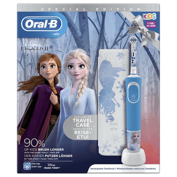 Зубная электрощетка Braun Kids Vitality D100.414 2K-Frozen Синий  photo 3