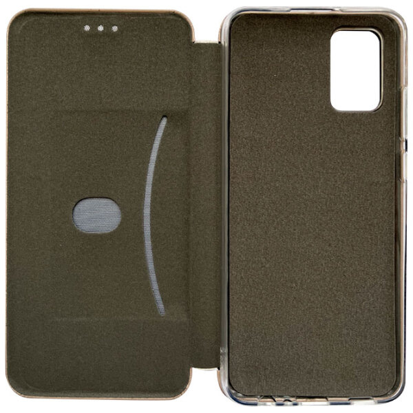 Husă pentru smartphone Samsung Galaxy A02s (Flip Cover) Gold EVO, Piele, Book Cover photo 2