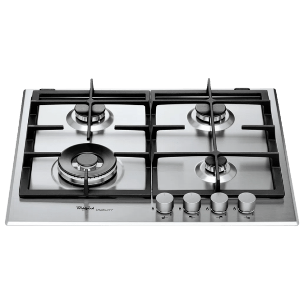 Plită încorporabilă pe gaz Whirlpool GMA 6422/ IXL Inox Inox, Gratare: Fontă photo 2
