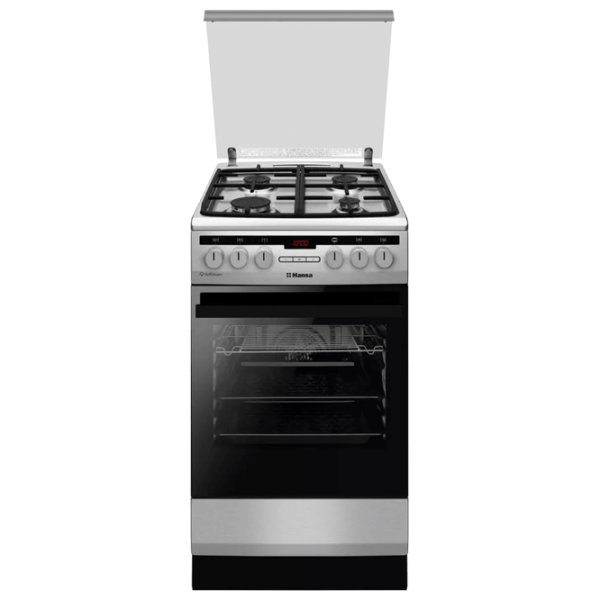 Плита Hansa FCMXS582977 Нержавеющая сталь Тип плиты: Газовая, 62 л, Тип духовки: Электрическая photo 2