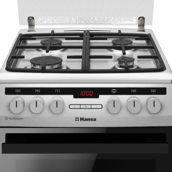 Плита Hansa FCMXS582977 Нержавеющая сталь Тип плиты: Газовая, 62 л, Тип духовки: Электрическая photo 6