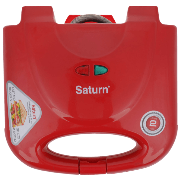 Aparat pentru sandvișuri Saturn ST-EC1082 Red 750 W, Cantitatea de sandwich-uri: 4 photo 1