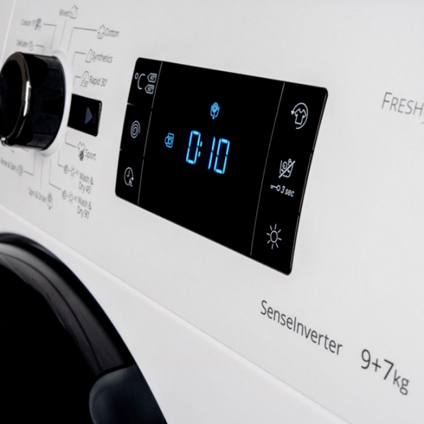 Mașină de spălat cu uscător Whirlpool FWDG97168B EU 9/ 6 White 9 kg, 1600 rpm, A photo 4