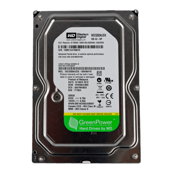 HDD Western Digital AV-GP 3.5'' 320 ГБ  photo 1