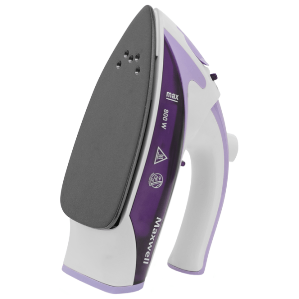 Fier de călcat Maxwell MW-3057 Purple 800 W, 15 g/min, 0.035 l, Acoperire antiaderentă photo 2