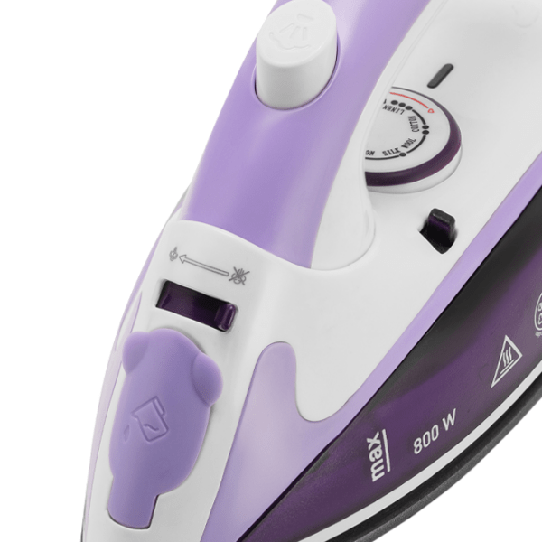 Fier de călcat Maxwell MW-3057 Purple 800 W, 15 g/min, 0.035 l, Acoperire antiaderentă photo 4