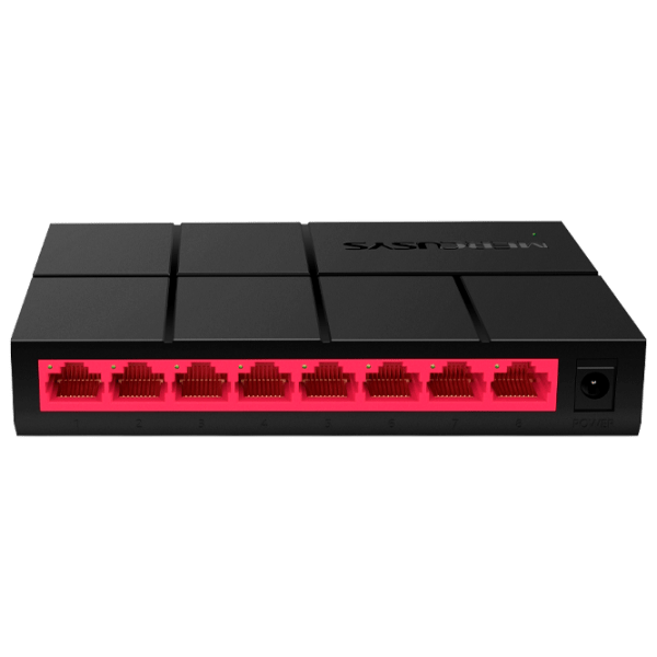 Switch Mercusys MS108G Черный  photo 1