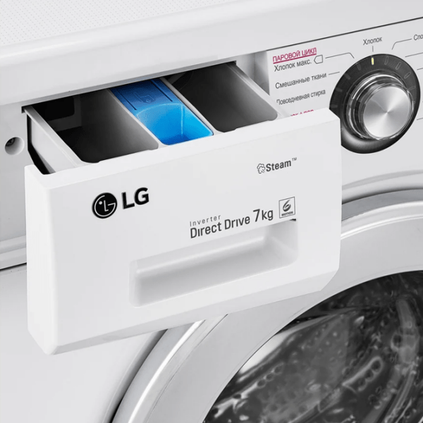 Mașină de spălat LG F1296HDS1 White 7 kg, 1200 rpm, A photo 10