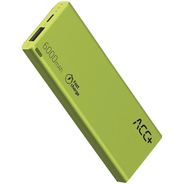 Power Bank 6000 мАч Maxcom THIN6000BK Зеленый  photo 1
