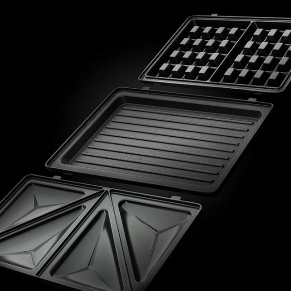 Aparat pentru sandvișuri Russell Hobbs 24540-56 Black 750 W, Cantitatea de sandwich-uri: 4 photo 2