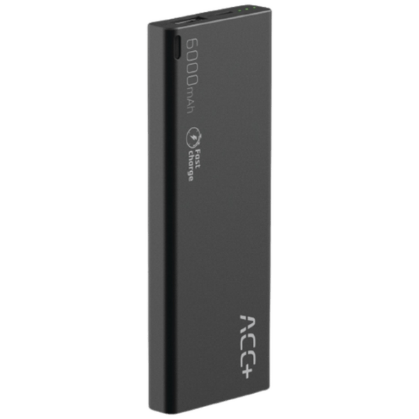 Power Bank 6000 мАч Maxcom THIN6000BK Черный  photo 1