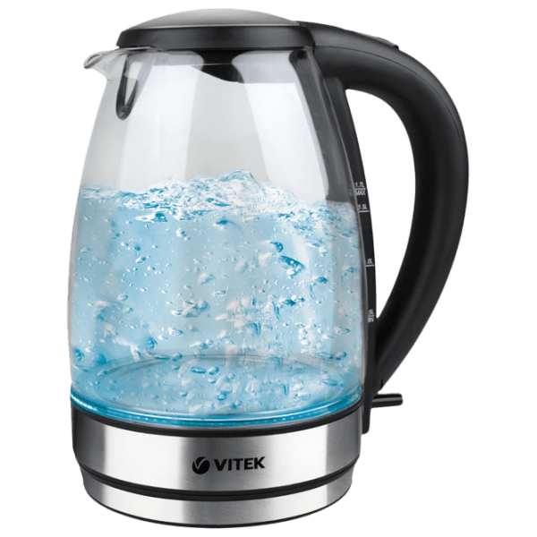 Ceainic electric Vitek VT-7046 Black 2200 W, 1.7l, Material interior: Sticlă photo 1