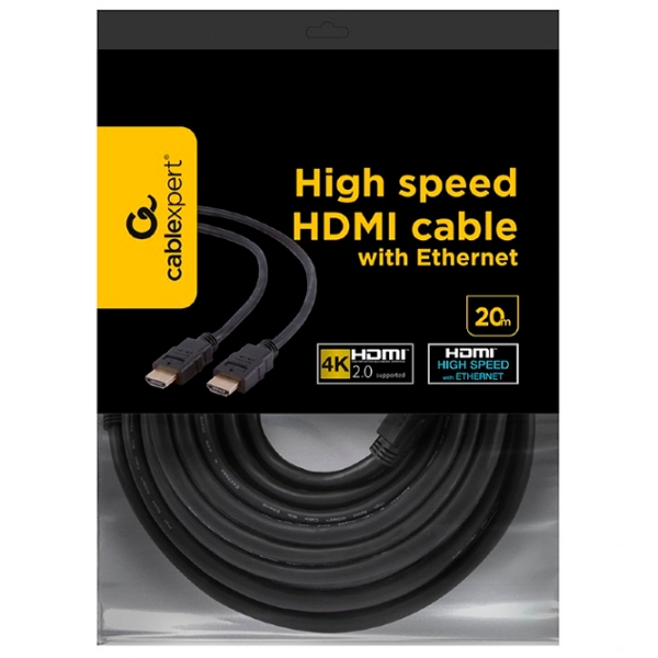 Cablu video Cablexpert CC-HDMI4-20M HDMI/ HDMI Black  photo 4