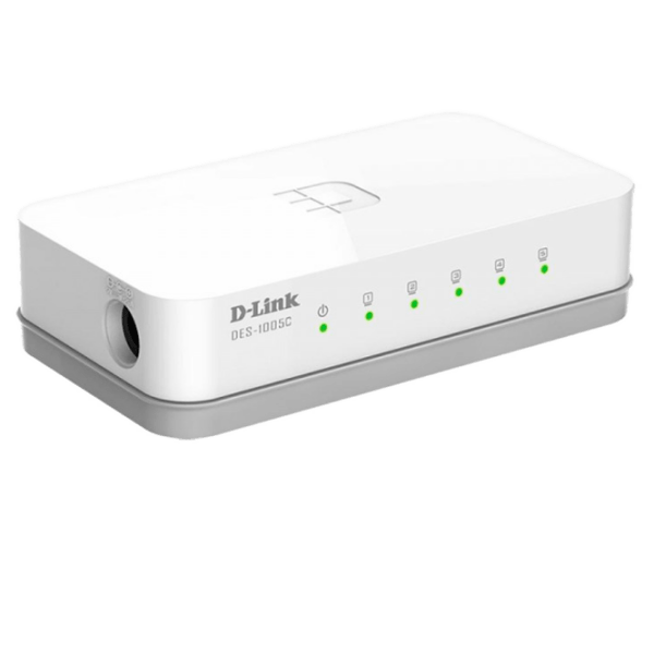 Switch D-Link DES-1005C/ B1A White 1 Gbit/ s photo 3