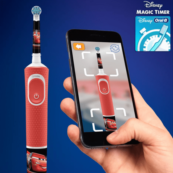Periuță de dinți electrică Braun D100.413.2K Cars Red  photo 4
