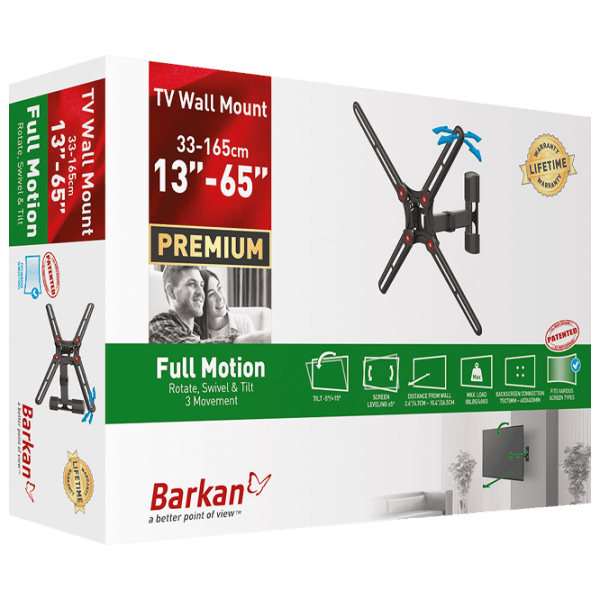 Suport TV Barkan BM331 Black VESA 400 x 400 mm photo 2