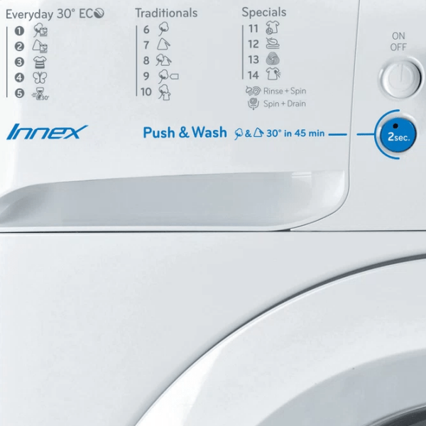 Mașină de spălat Indesit BWSE 61052 W UA White 6 kg, 1000 rpm, A++ photo 6