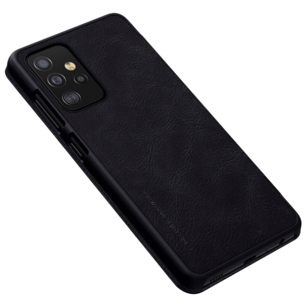 Чехол для смартфона Samsung Galaxy A52 (QIN) Черный Nillkin, Кожа, Flip Cover photo 3