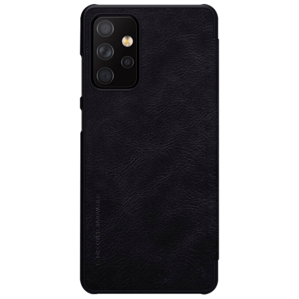Husă pentru smartphone Samsung Galaxy A72 (QIN) Black Nillkin, Piele, Flip Cover photo 1