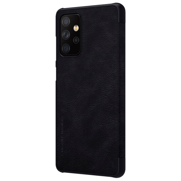 Husă pentru smartphone Samsung Galaxy A72 (QIN) Black Nillkin, Piele, Flip Cover photo 3