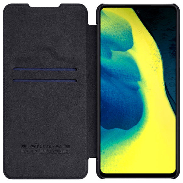 Husă pentru smartphone Samsung Galaxy A72 (QIN) Black Nillkin, Piele, Flip Cover photo 4