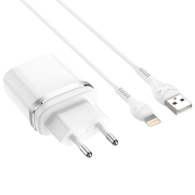 Сетевое зарядное устройство EVO USB QC3.0 (Lightning) (18 Вт) Белый 3 A / Белый