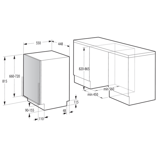 Посудомоечная машина Gorenje GV 520E10S Белый 11 комплектов, A++ photo 6