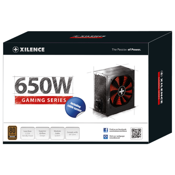 Блок питания ATX 12V v2.4 Xilence XP650R10 650 Вт Черный  photo 3