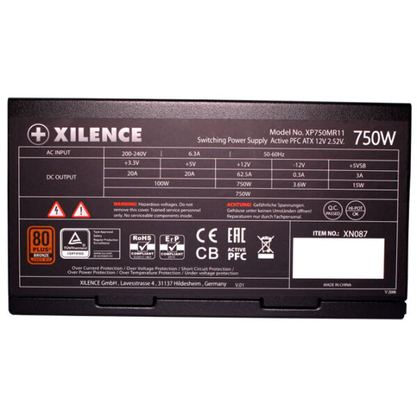 Блок питания ATX 12V 2.52 Xilence XP750MR11 750 Вт Черный  photo 5