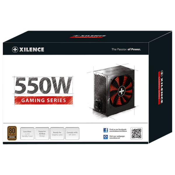 Блок питания ATX 12V v2.4 Xilence XP550R10 550 Вт Черный  photo 5