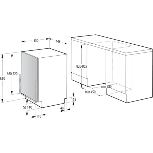 Mașină de spălat vase Gorenje GV 572D10 White 11 seturi, A+++ photo 3