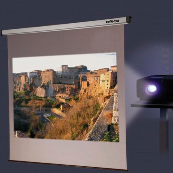 Ecran pentru proiector Reflecta Rollo SilverLine Rear Projection 100" (16:9) White Pe perete, Lățime ecran: 190 cm, &Icirc;nălțime ecran: 180 cm photo 2