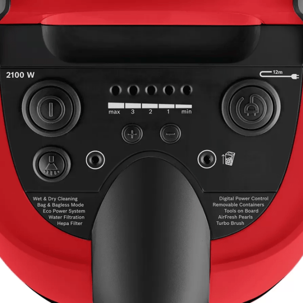 Aspirator cu spălare Bosch BWD421PET Red 2100 W | Umedă | Sac | 2.5 l photo 5